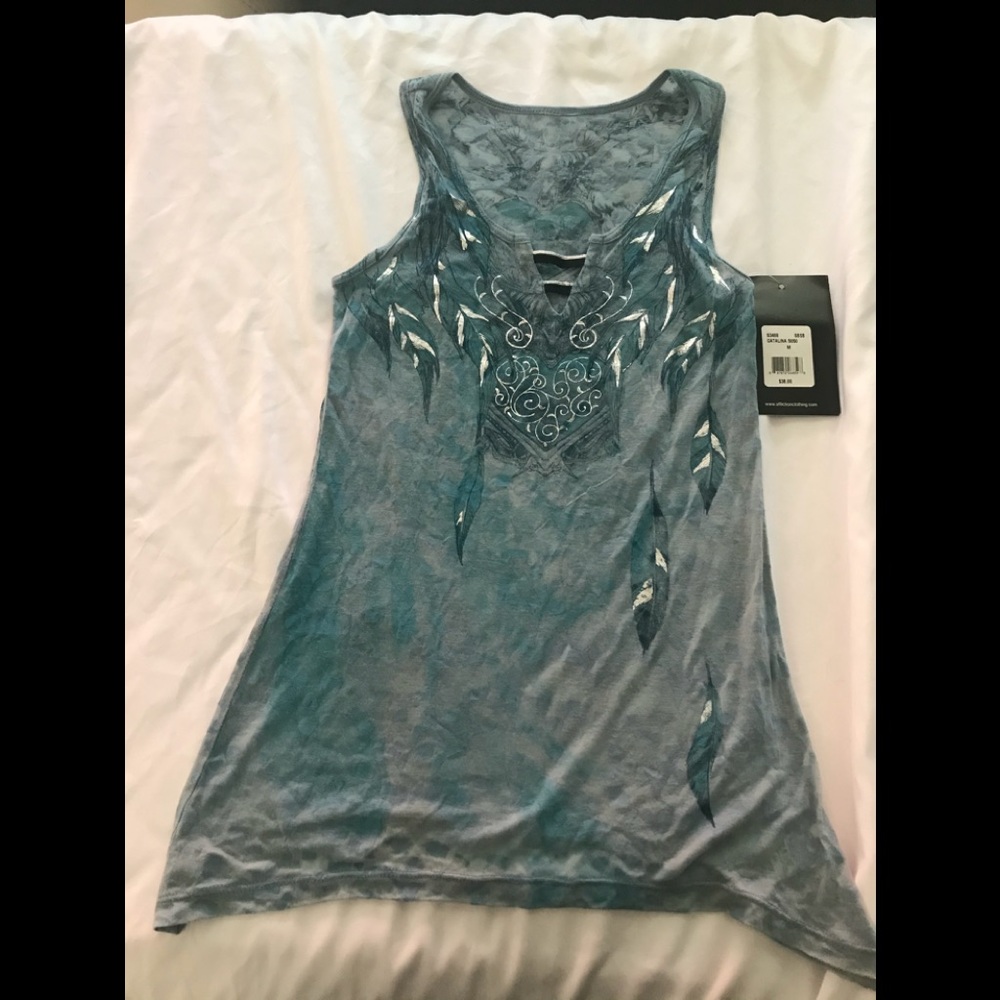 Affliction racerback top